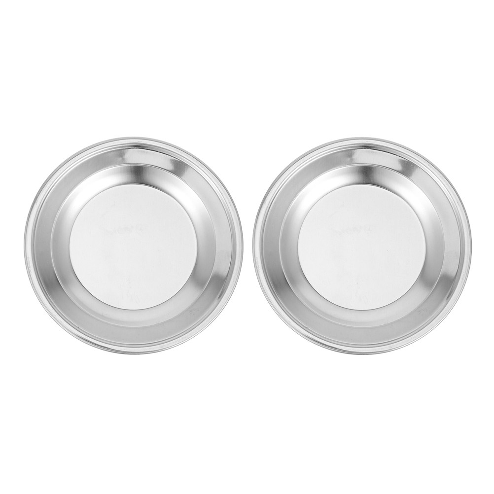 Drip Tray Saucer - 2 pièces, plateau rond en acier