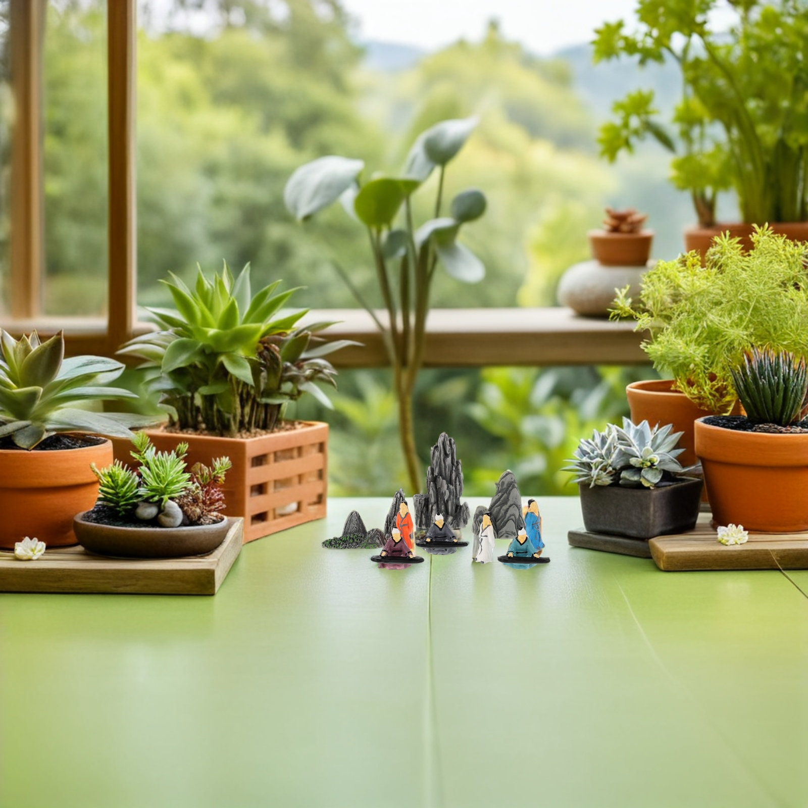 Ensemble de 10 figurines minia - Bonsai Garden Landscape Design avis et prix